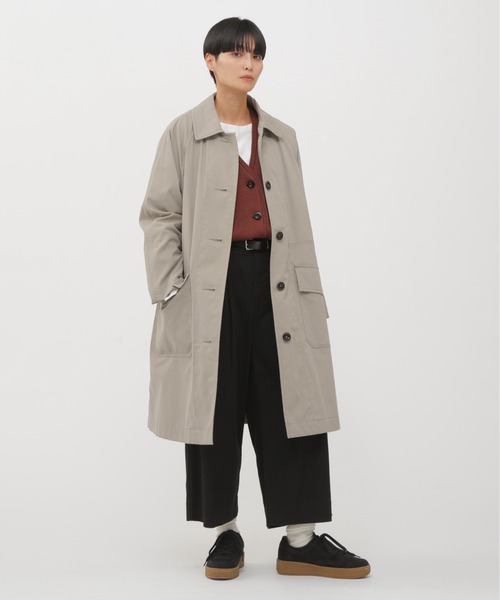 MHL.（エムエイチエル） ステンカラーコート コート WORN COTTON NYLON