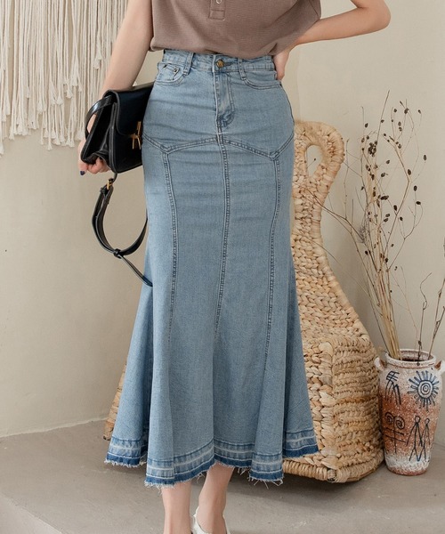 DAY CLOSET デニムスカート レディース マニッシュマーメイドデニム