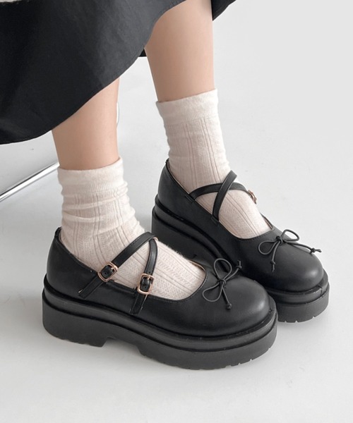 Shoes in Closet（シュークロ） フォーマルシューズ 軽量厚底 ダブル