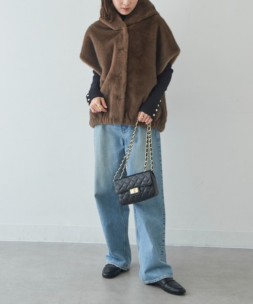 STUDIO AR ベスト ジレ 「STUDIO AR」OLENA リバーシブル フェイク