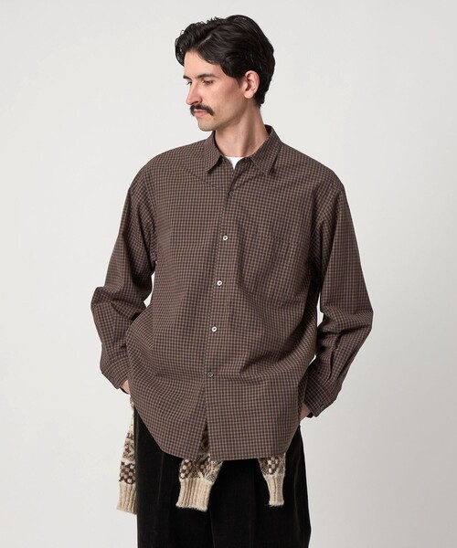 STEVEN ALAN（スティーブンアラン） シャツ ポプリン グラフチェック