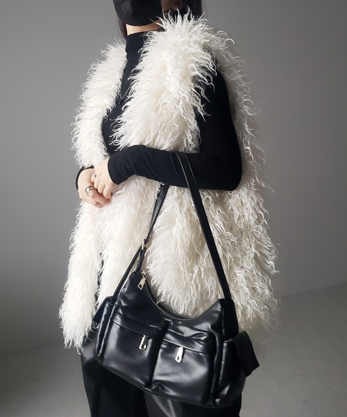 me+em select（ミームセレクト） ベスト ジレ 「 ポケット付き