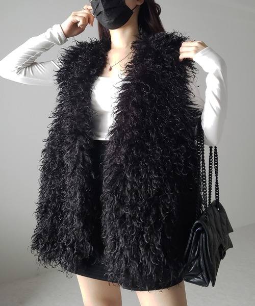 me+em select（ミームセレクト） ベスト ジレ 「 ポケット付き