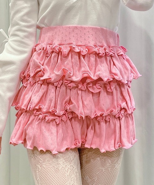 lilLilly（リルリリー） パンツ フリルショートパンツ レディース