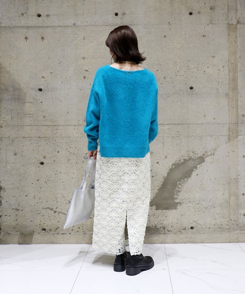 Jines（ジネス） ニット セーター フォックスカシミヤ Vネックプル