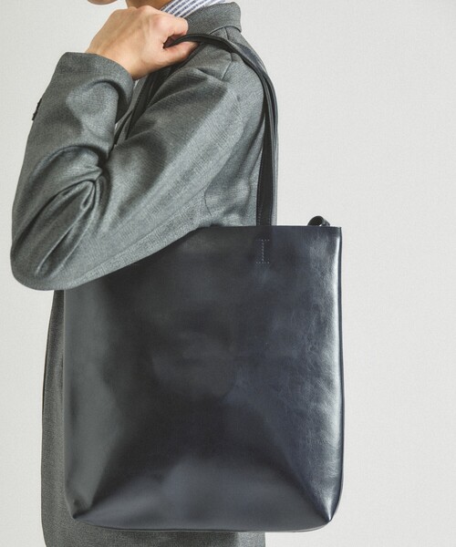 ABAHOUSE GRAY トートバッグ スプリットレザー 縦型 トートバッグ