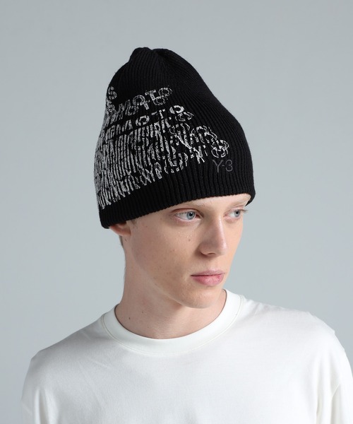 Y-3 ニット帽 ニットキャップ GRAPHIC BEANIE メンズ レディース