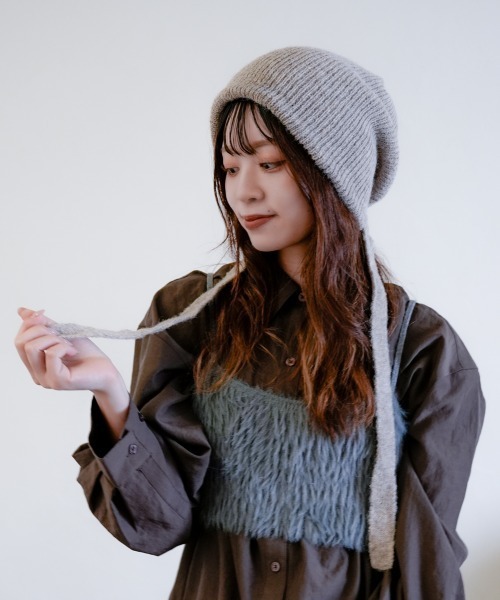 polcadot（ポルカドット） ニット帽 ニットキャップ 3wayニット