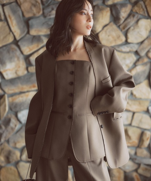 anuans（アニュアンス） ジャケット ノーカラージャケット 「WEB限定