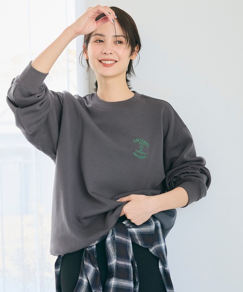 coca（コカ） トレーナー スウェット ソフトジャージー刺繍プル