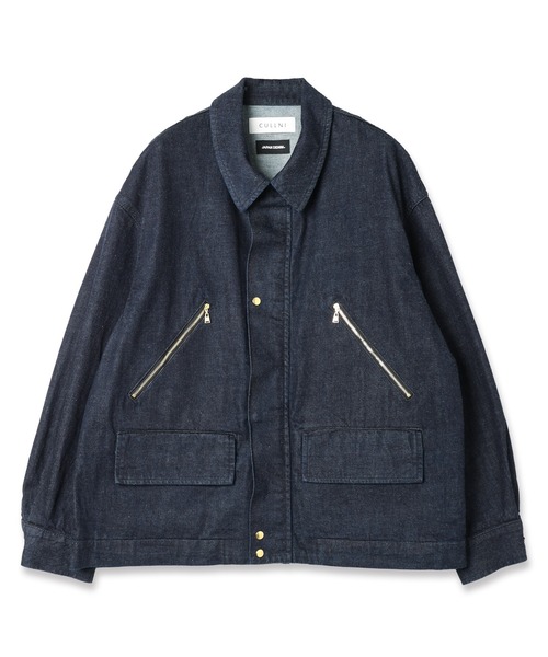 CULLNI（クルニ） デニムジャケット gジャン DOUBLE POCKET ZIP UP