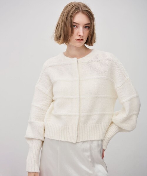 uncrave（アンクレイヴ） カーディガン フィラメントモヘアニット 2WAY