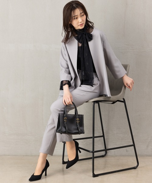 ROBEDECORA セットアップ 「洗えるウールタッチスーツ」Aライン