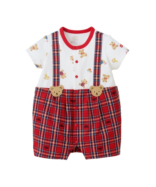 MIKI HOUSE（ミキハウス） ベビー服 ロンパース ミキハウスチェック