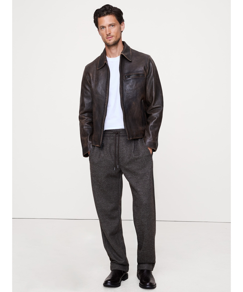 革ジャン ライダース レザー レーシングジャケット メンズ : ZOZOTOWN