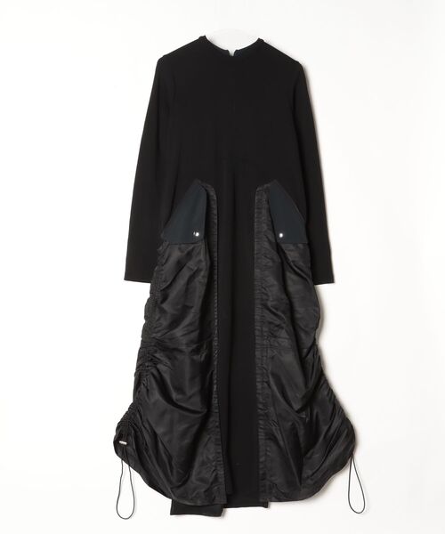 UN3D.（アンスリード） 長袖ワンピース 38 ブラック レディース