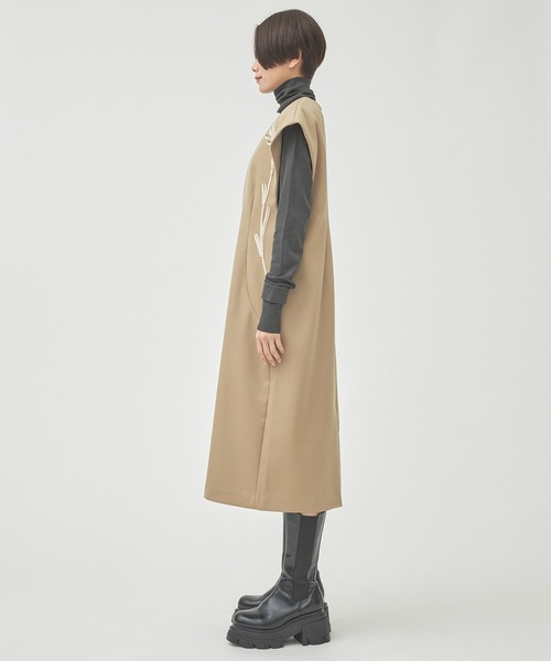 LOKITHO（ロキト） ワンピース 「LOKITHO/(ロキト)」コード刺繍Vネック