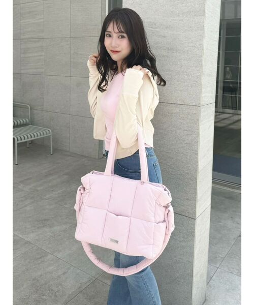 dazzlin マシュマロ トートバッグ パープル 吉田朱里 ショルダーバック