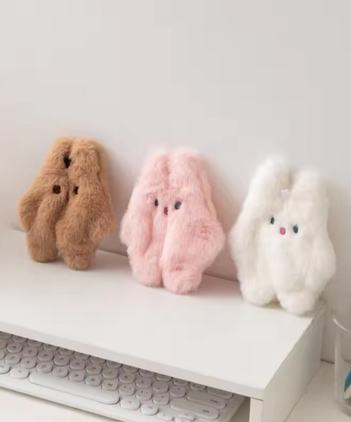 ポーチ 「 Sowel. / ソエル 」 ふわふわ うさぎ ミニポーチ マルチ