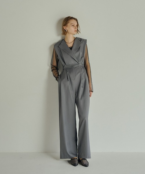 et.UNiVER パンツドレス Standout collar all-in-pants : ZOZOTOWN