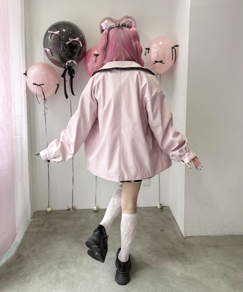 Magia Charm（マギアチャーム） レザージャケット ライダース 配色