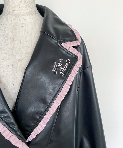 Magia Charm（マギアチャーム） レザージャケット ライダース 配色