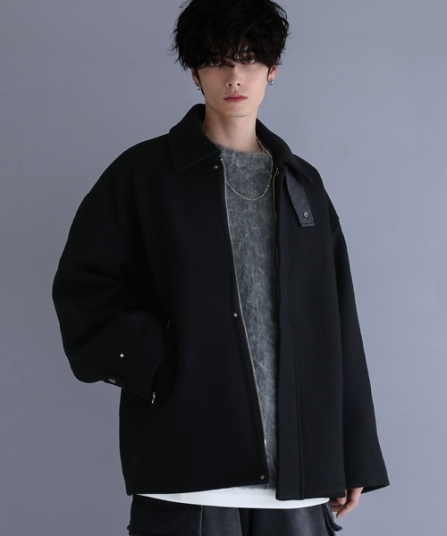 LILL（リル） コート ジャケット ルーズシルエットラムウールメルトン