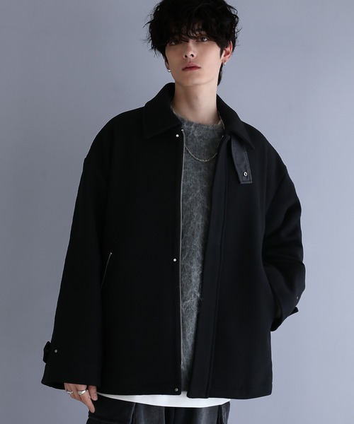 LILL（リル） コート ジャケット ルーズシルエットラムウールメルトン