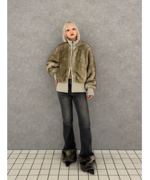 LAGUA GEM（ラグアジェム） ジーンズ デニム デニムパンツ FAUX FUR