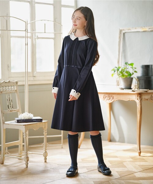 組曲（KUMIKYOKU） ワンピース 「150-170cm」KUMIKYOKU NAVY