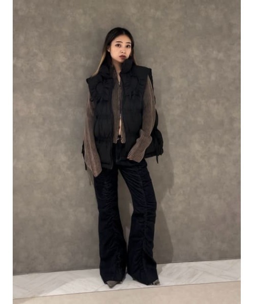 LAGUA GEM（ラグアジェム） ニット セーター METAL MOTIF ZIP ニット