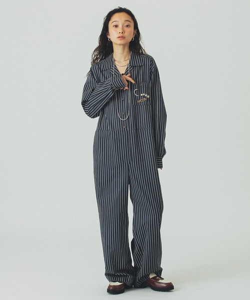 ROSE BUD（ローズバッド） オールインワン STRIPE COMBINAISON