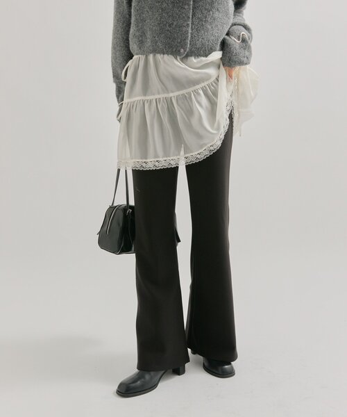 mystic（ミスティック） パンツ 細身フレアパンツ レディース