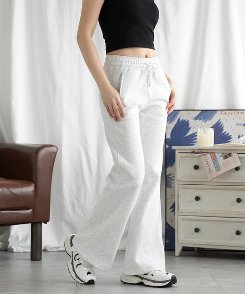 aimoha（アイモハ） スウェットパンツ ジャージ ベルボトムライン