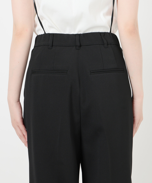 IENA（イエナ） スラックス パンツ サスペンダーダブルクロスパンツ