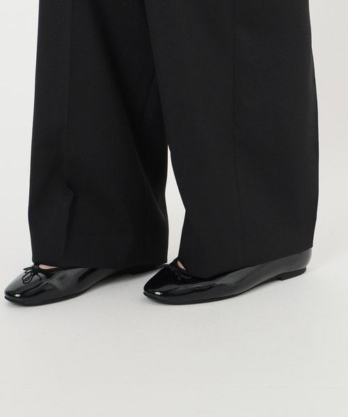 IENA（イエナ） スラックス パンツ サスペンダーダブルクロスパンツ