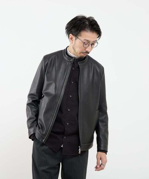 MEN'S MELROSE 革ジャン ライダース スムースレザーシングルライダース