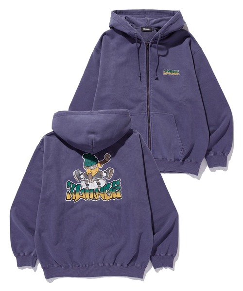 XLARGE（エクストラ ラージ） パーカー PIGMENTDYE INDY GRAB ZIP