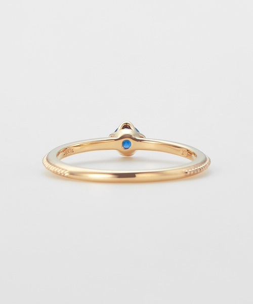 agete（アガット） 指輪 リング K10マザーリング（サファイア