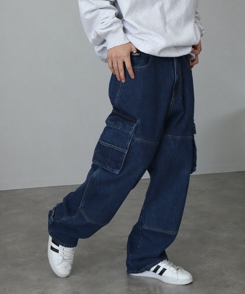 FUBU（フブ） カーゴパンツ 「FUBU/フブ」Denim Cargo Pants/ワイド
