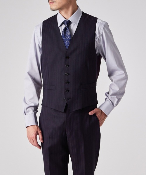 Paul Smith（ポール・スミス） スーツ ベスト コントラストストライプ