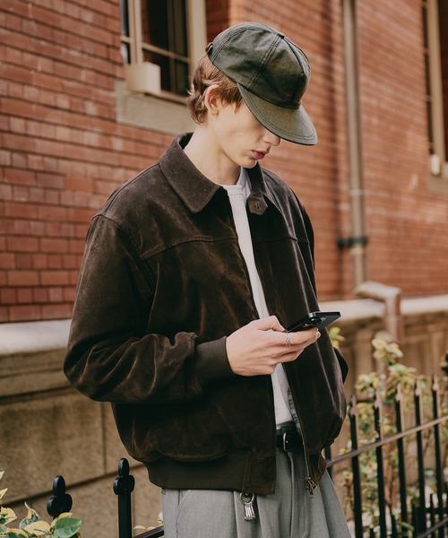 Regen Glanz ブルゾン アウター synthetic suede zip blouson