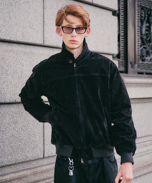 Regen Glanz ブルゾン アウター synthetic suede zip blouson