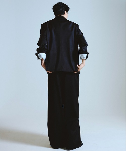 Camphor wood スラックス 1tuck wide baggy slacks / 1タックワイド