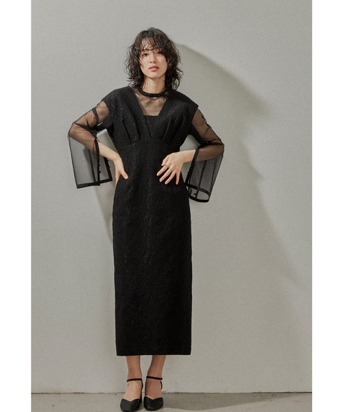 niana（ニアナ） ドレス V line ジャガードドレス 結婚式 パーティー