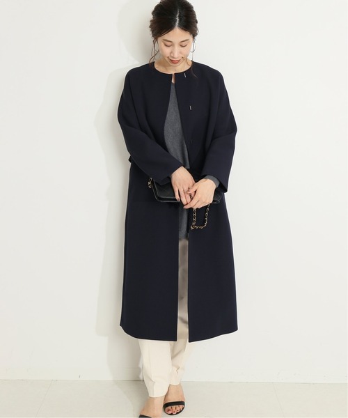 VERMEIL par iena（ヴェルメイユパーイエナ） ノーカラーコート コート