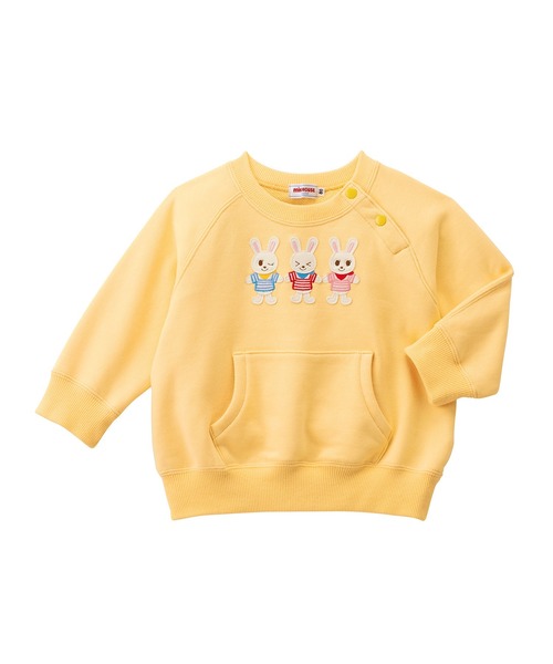 ミキハウス 新品 刺繍デザイン トレーナー 120 うさこ 長袖 トップス