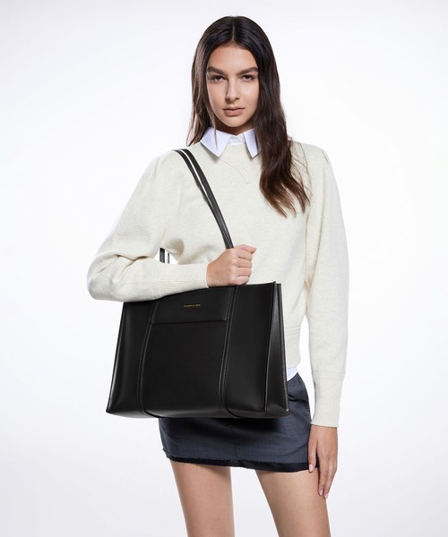 CHARLES ＆ KEITH（チャールズ&キース） トートバッグ シャリア ラージ