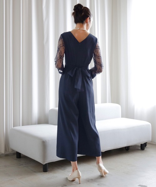 DRESS+（ドレスプラス） パンツドレス パーティー 結婚式 ジャンプ