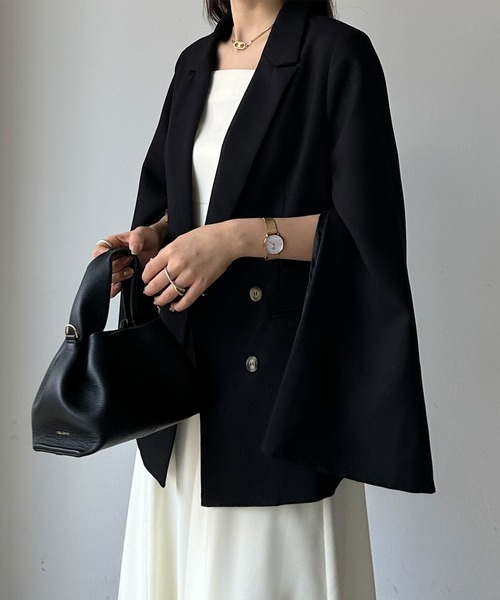 Louere（ルエレ） ジャケット テーラードジャケット 2wayスリット